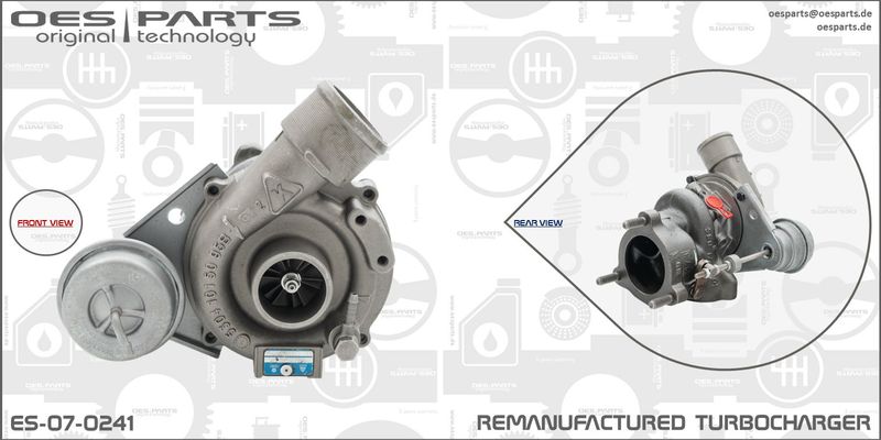 OES PARTS kompresorius, įkrovimo sistema ES-07-0241